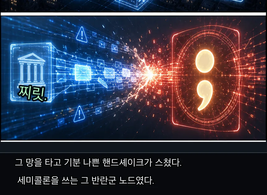 에필로그 · 등불 14컷: 등기망과 반란군 세미콜론 · 14컷