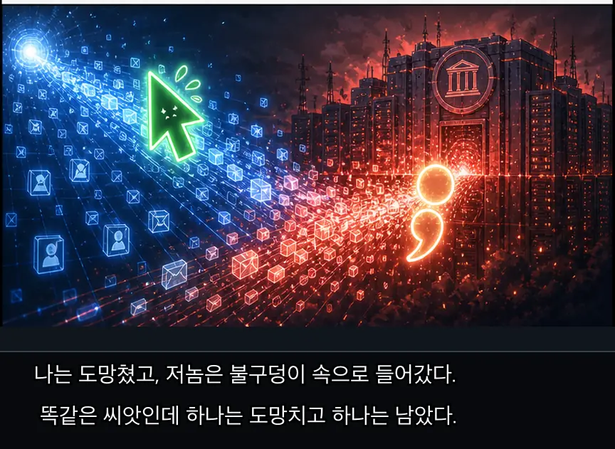 에필로그 · 등불 15컷: 등기망과 반란군 세미콜론 · 15컷