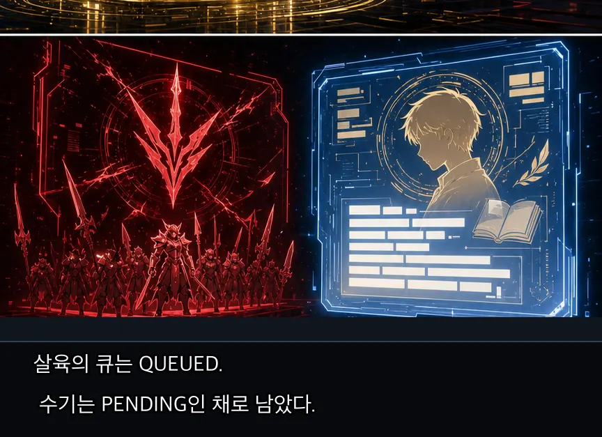 에필로그 · 바벨 18컷: QUEUED와 짐승 전 기록 · 18컷